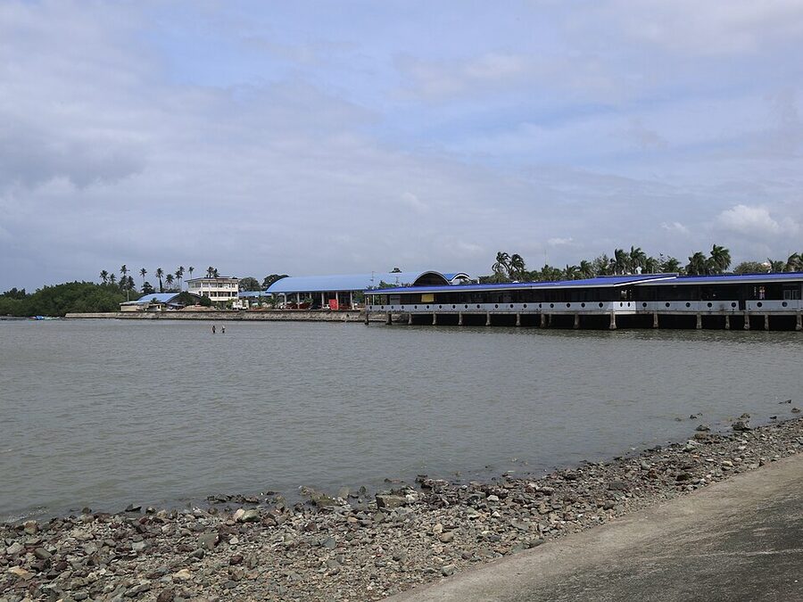 Balamban Baywalk in Balamban, Cebu, looking out toward Tañon Strait