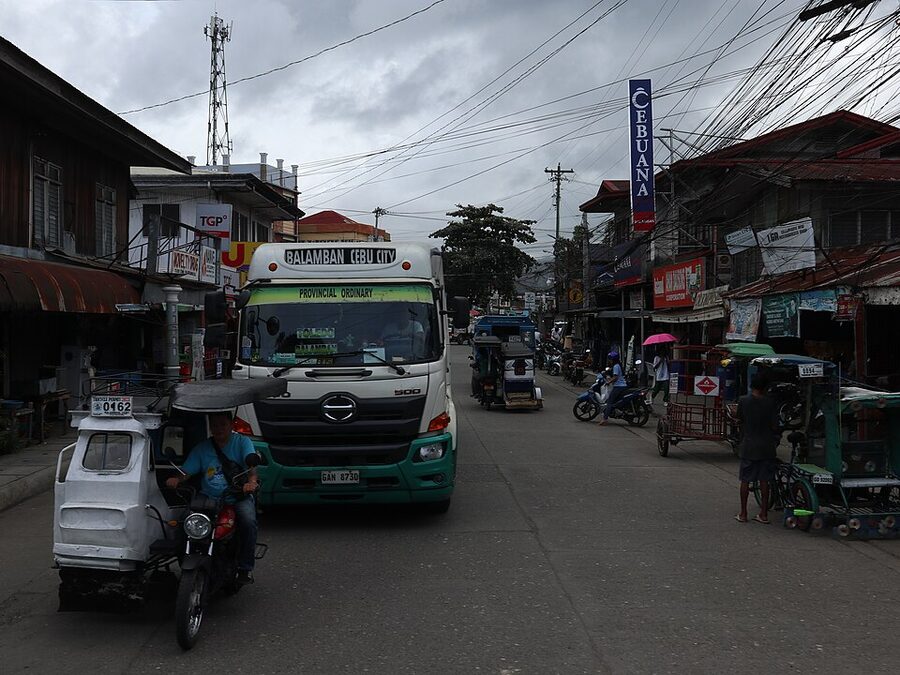 Balamban town proper, Cebu, on a clear morning