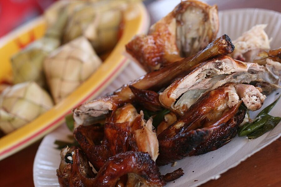 Conching's native lechon manok, Filipino roasted chicken with herbs