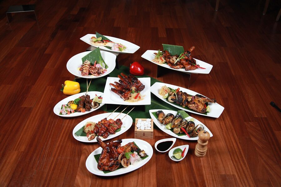 Filipino BBQ pork ribs with sauce