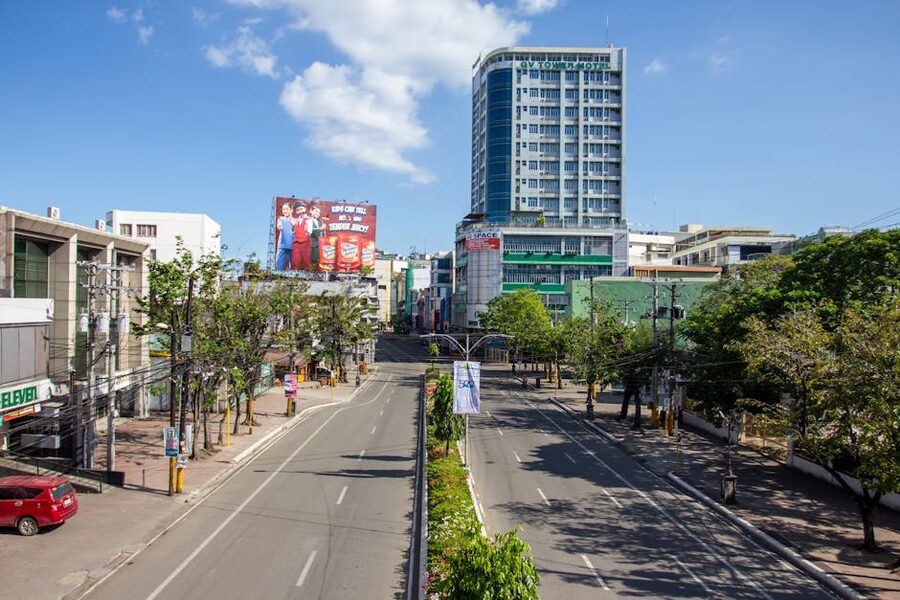 Cebu City modern architecture and street view