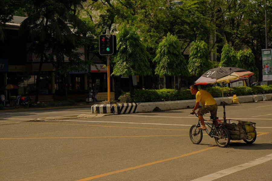 Tricycle ride on a Cebu City street