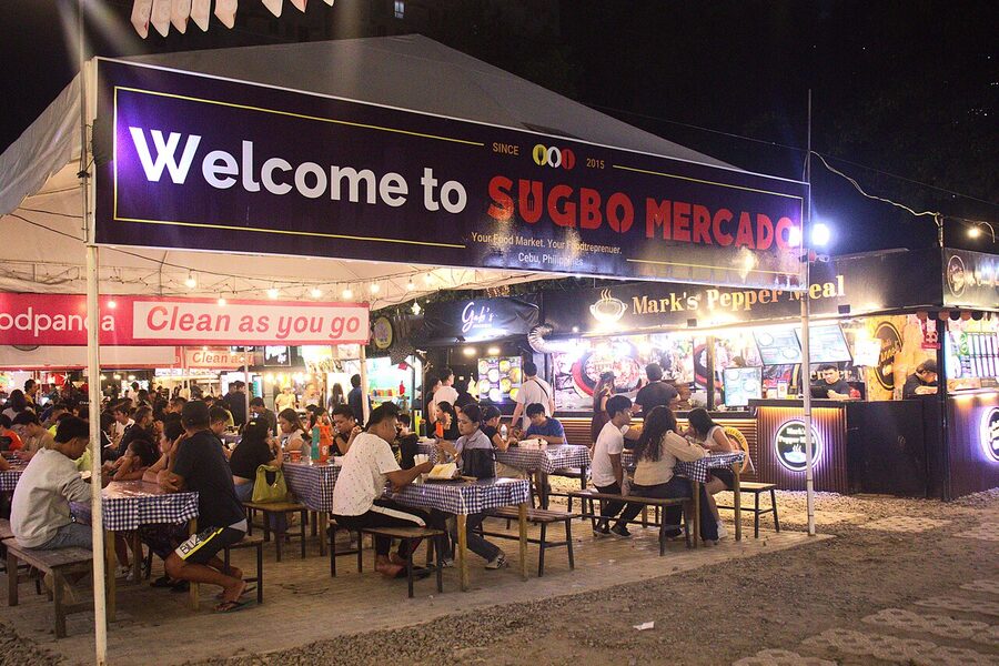 Sugbo Mercado food court area in Cebu