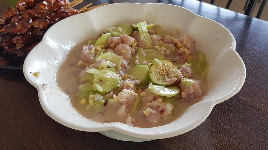 Kinilaw malasugi raw fish in citrus and vinegar, Philippine style